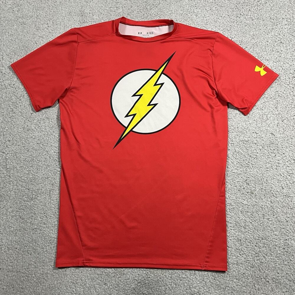 Under Armour Shirt Mens XL The Flash Alter Ego Compression Workout Gym Training